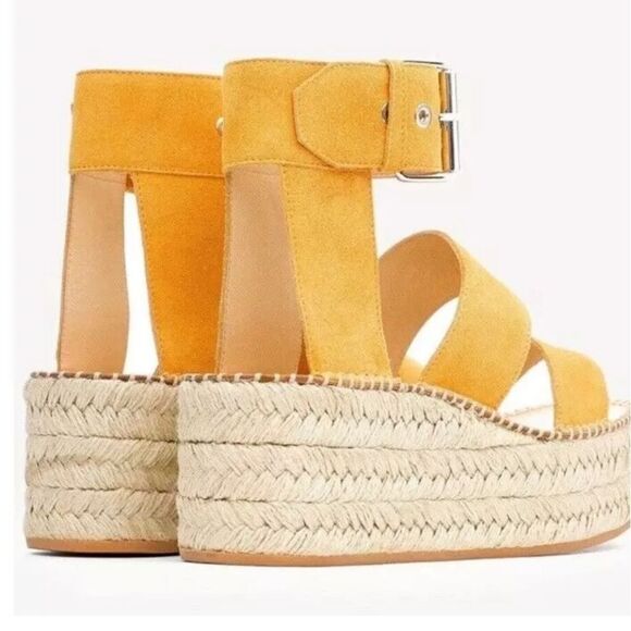 NIB Rag & Bone Tara Sandal in Marigold Suede - Picture 4 of 8